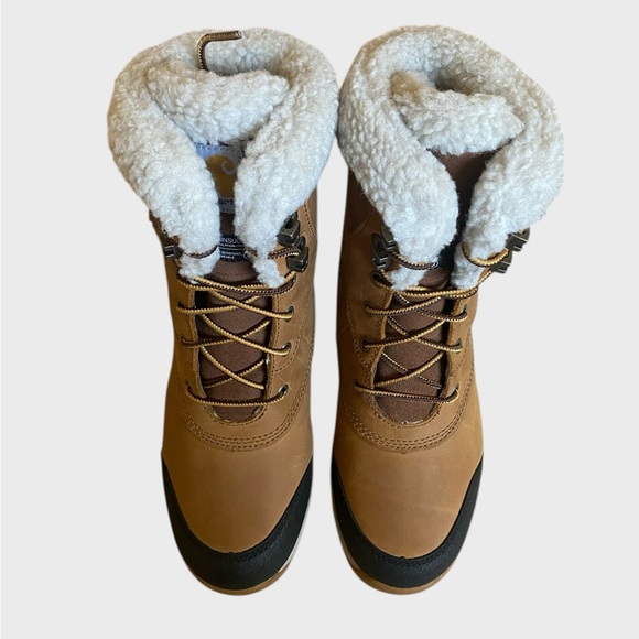 NWB Carhartt Women's Pellston Waterproof Insulated 8" Winter Boot Size 6.5 Tan - Picture 4 of 16